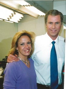 Deborah Paulmann and Will Ferrell as President George Bush SNL 1985